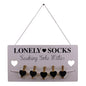 Hanging Lonely Sock Plaque 40x21cm S-KG0389