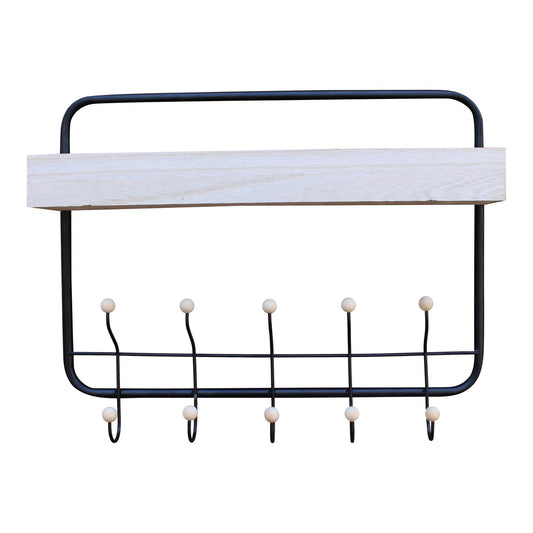 Wall Hanging Shelf With Coat Hooks S-KG0771