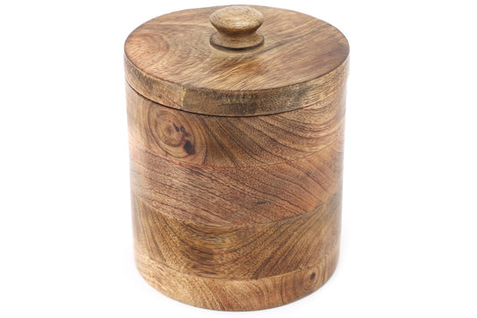 Mango Wood Storage Container With Lid S-KG0867