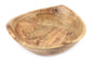 Triangular Shaped Wooden Bowl 28cm S-KG0870