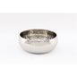 Small Round Silver Hammered Bowl 16cm S-KG0942