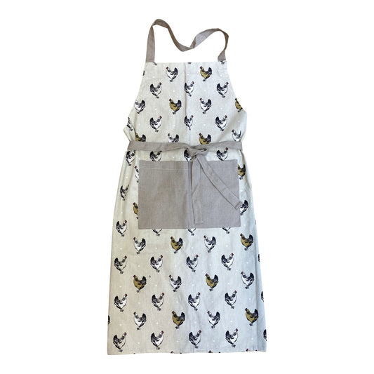 Apron With A Chicken Print Design S-KG1078