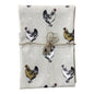 Pack of Three Tea Towels With A Chicken Print Design S-KG1081