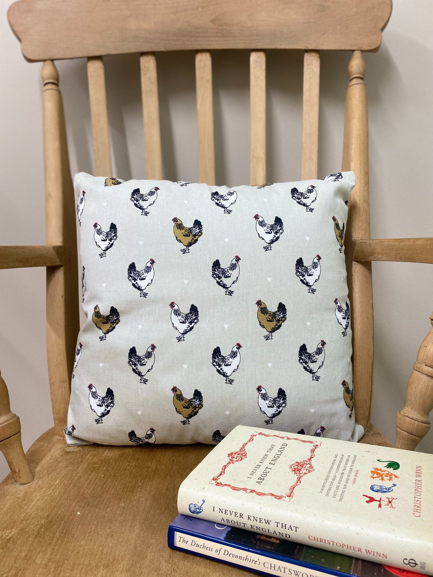 Scatter Cushion With A Chicken Print Design S-KG1083