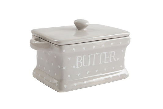 Heart Design Butter Dish S-KG1121