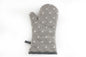 Kitchen Oven Glove With A Grey Heart Print Design S-KG1131