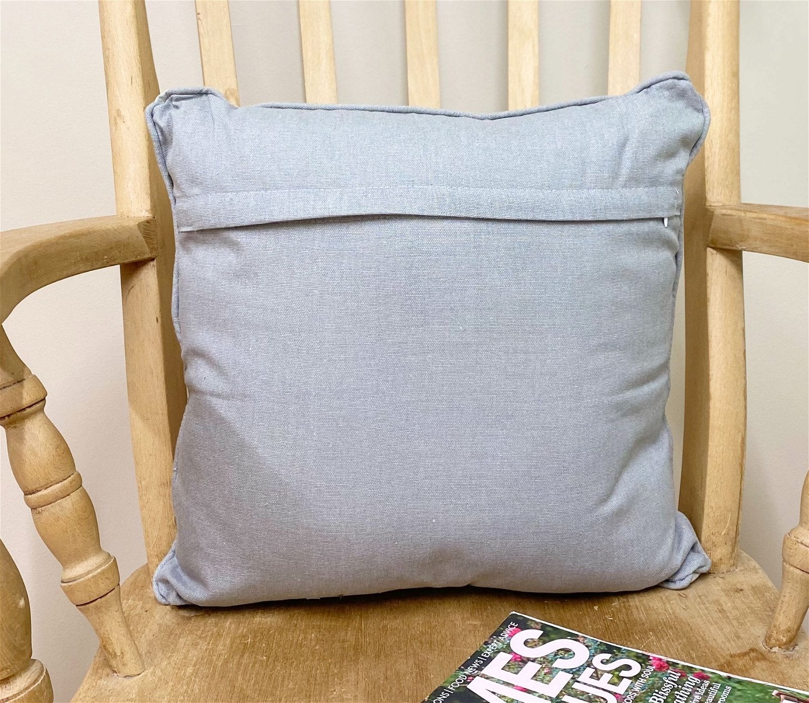 Scatter Cushion With A Grey Heart Print Design 37cm S-KG1133