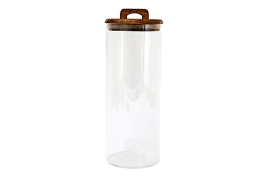 Glass Storage Jar with Acacia Lid 1.7L S-KG2043