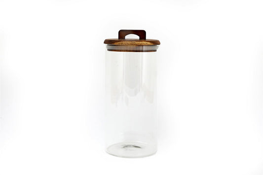 Glass Storage Jar with Acacia Lid 1.4L S-KG2044