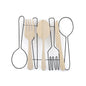 Spoon, Fork & Knife Wall Decoration 45cm S-KG2046