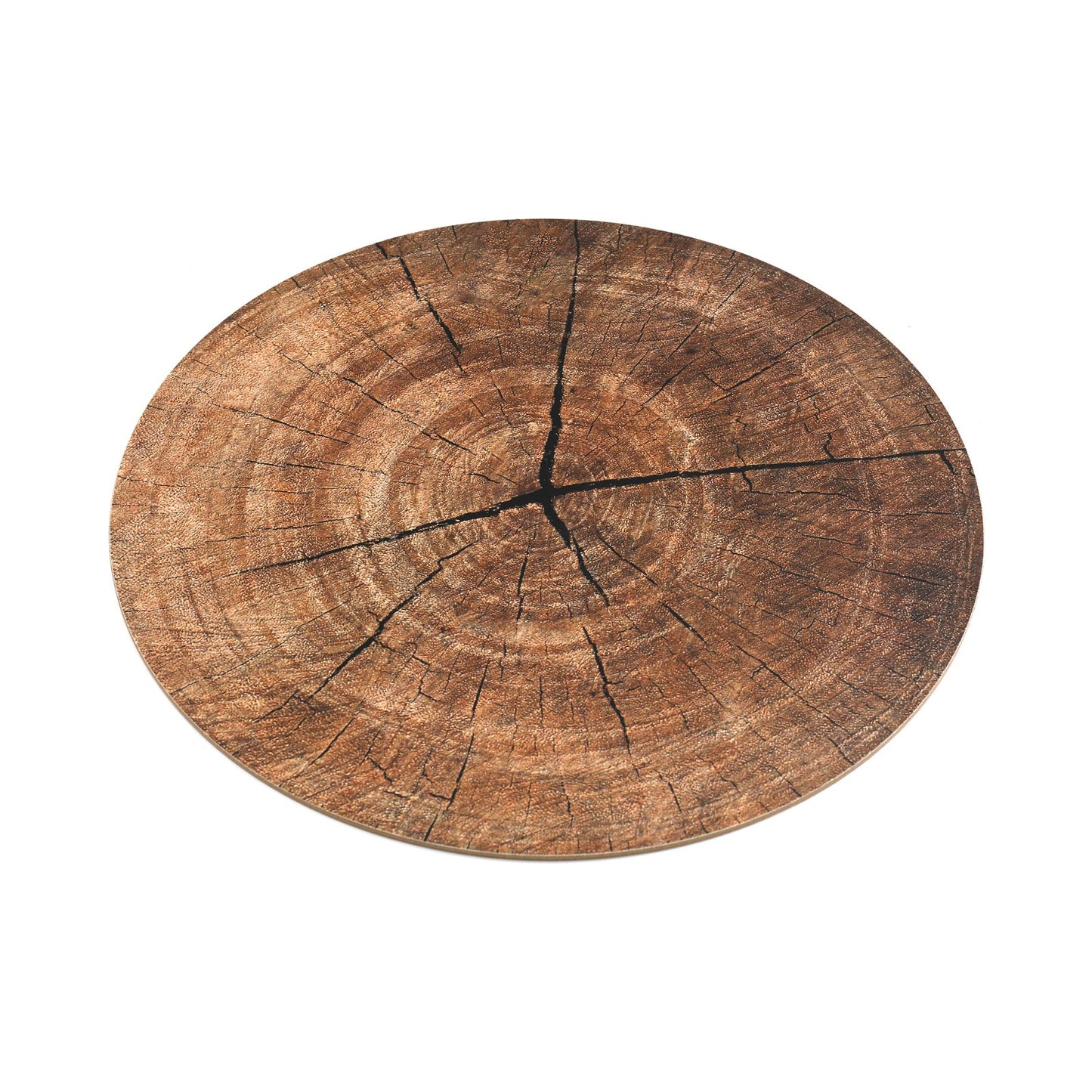 Set of 4 Circular Bark Design Place Mats S-KG2047