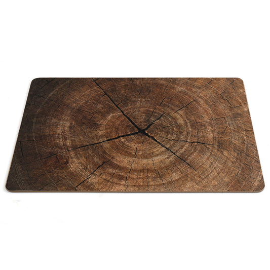 Set of Four Rectangular Bark Design Place Mats S-KG2073