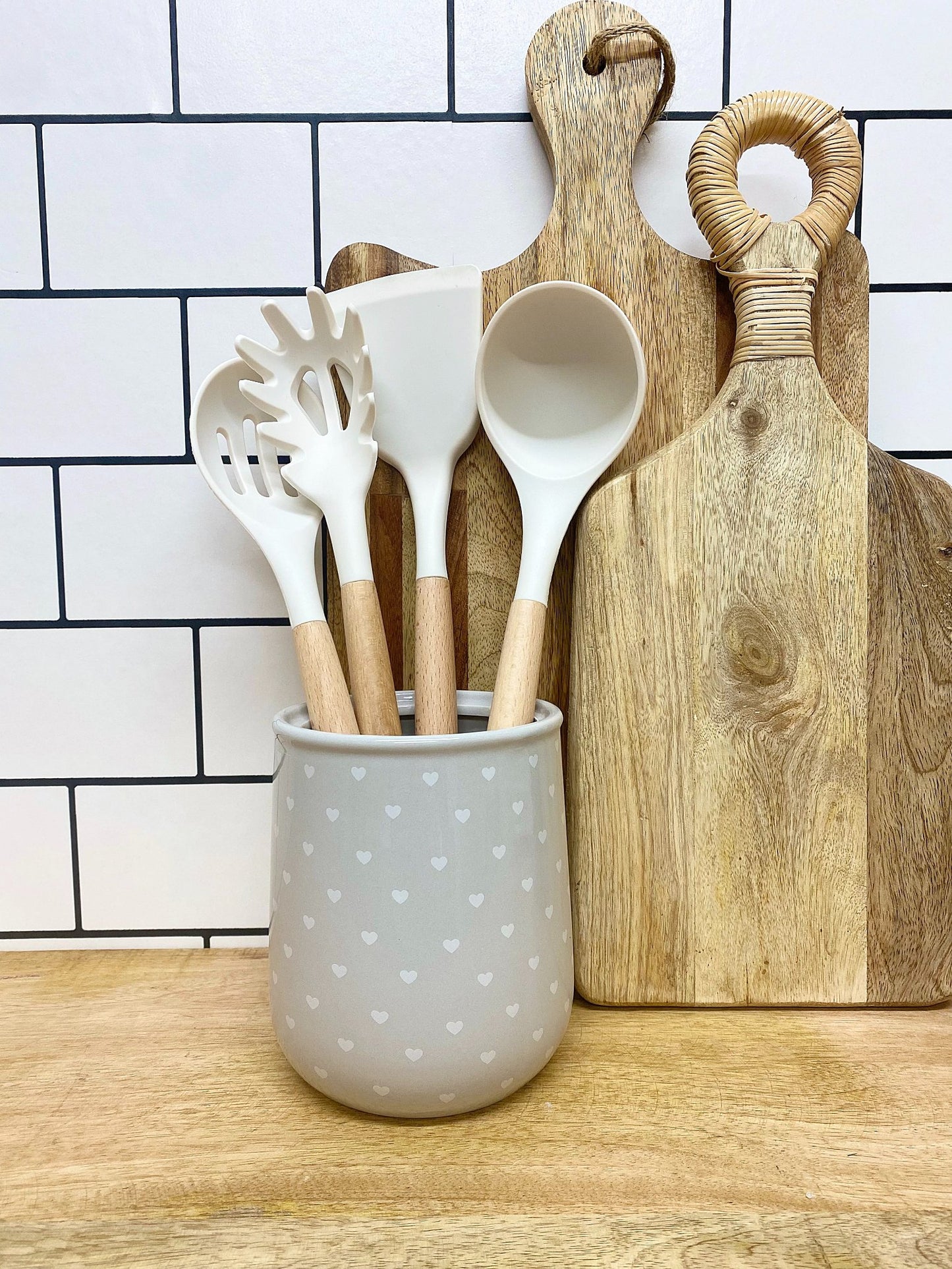 Hearts Design Utensil Holder S-KG2075