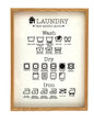 Laundry Care Symbol Guide in Frame S-KG2082-L