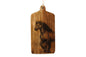 Horse Engraved Wooden Cheese Board S-KG3037