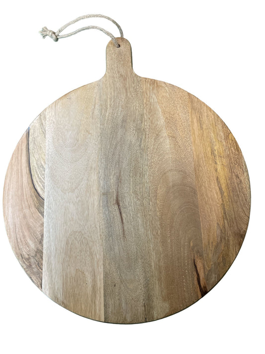 Mango Wood Round Board, 60cm S-KG3064