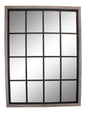 Grey Window Style Wall Mirror 60x80cm S-MI0887