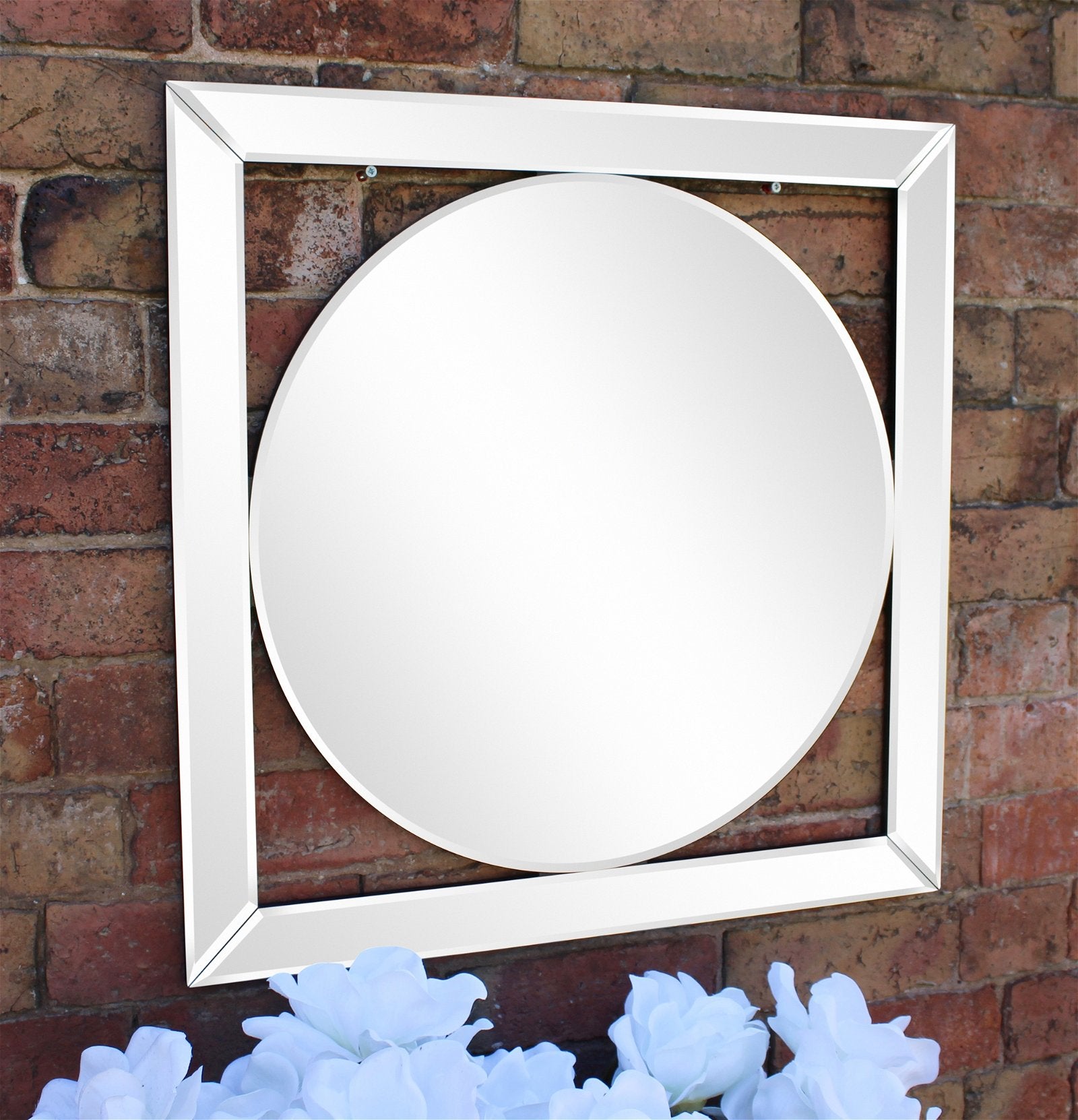 Bevelled Edge Deco Style Mirror 60cm S-MI0910