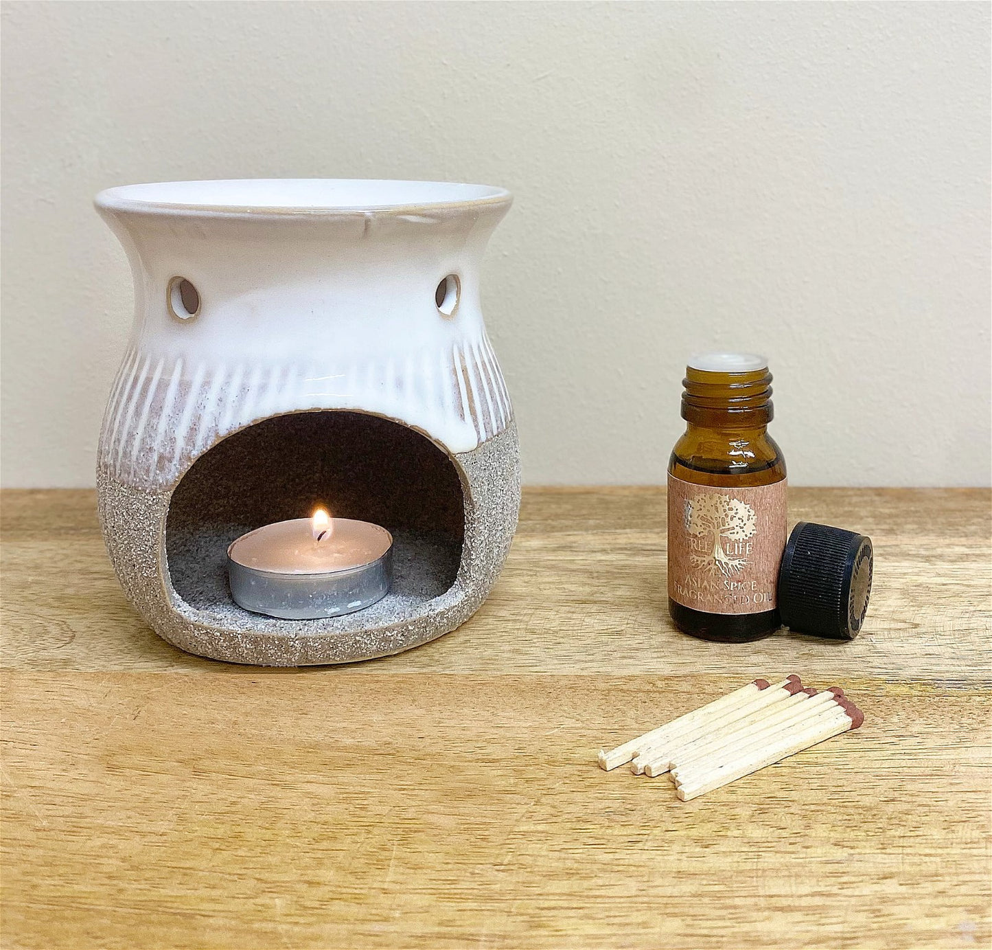 Grey Sandstone Oil/Wax Burner S-NI0979