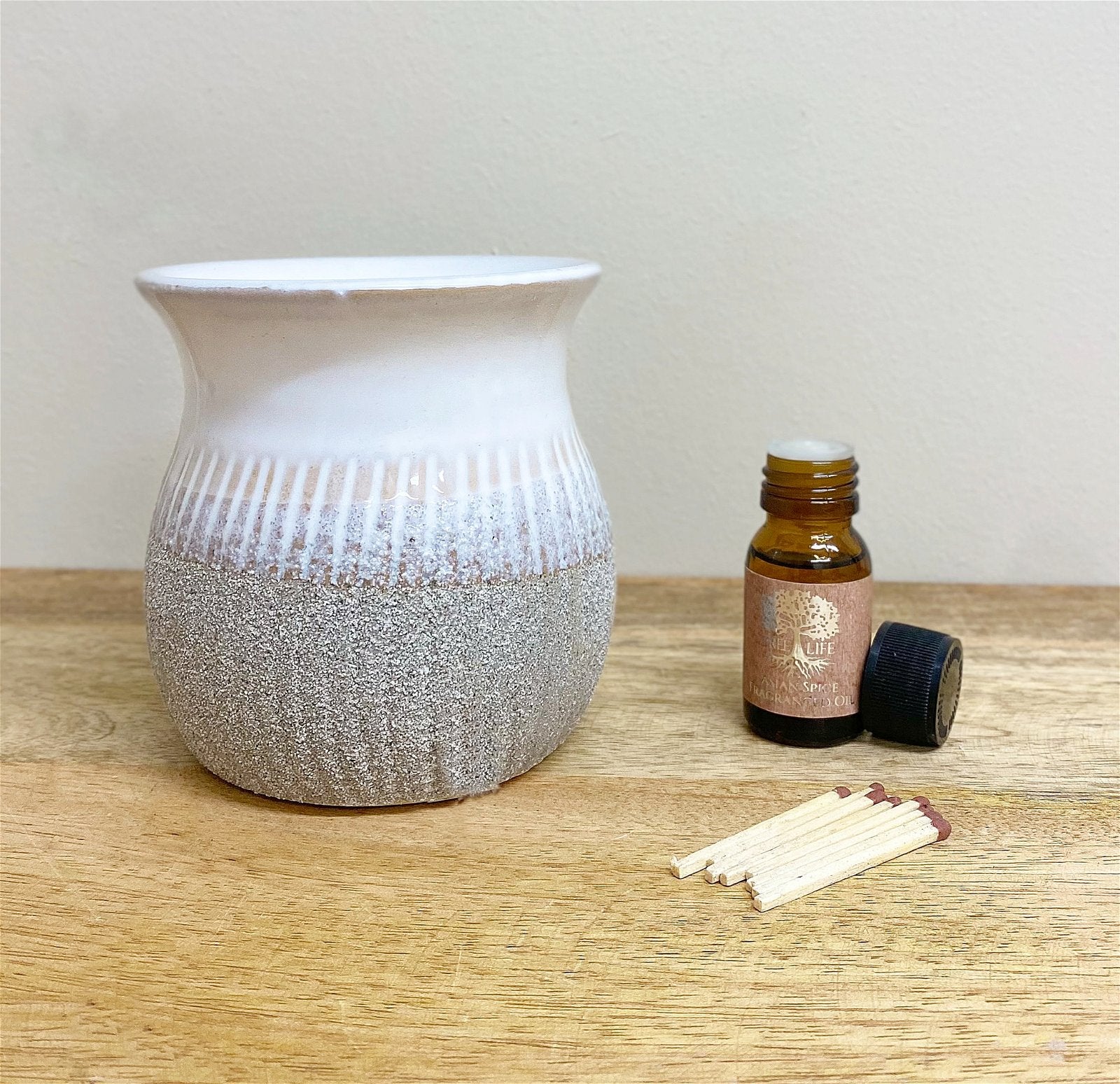 Grey Sandstone Oil/Wax Burner S-NI0979