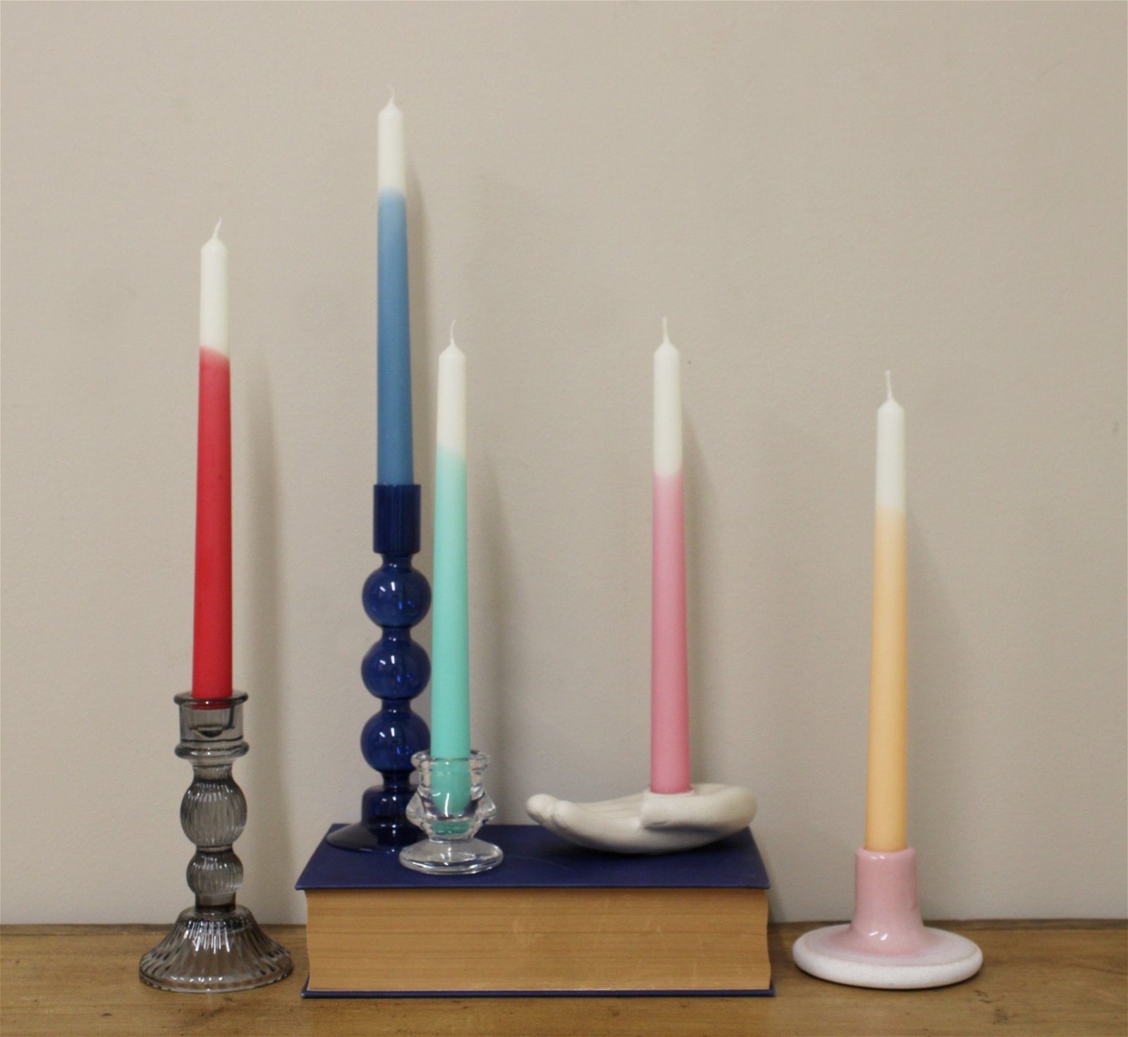 Multicoloured Dinner Candles S-OH0003