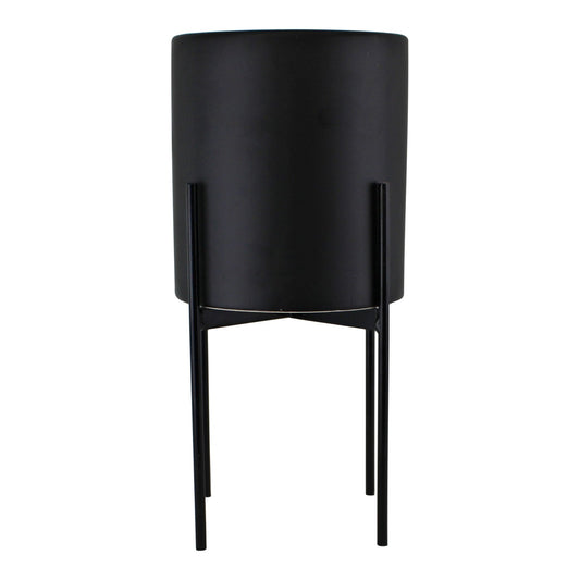 Black Planter Metal Stand 28cm S-OR1085