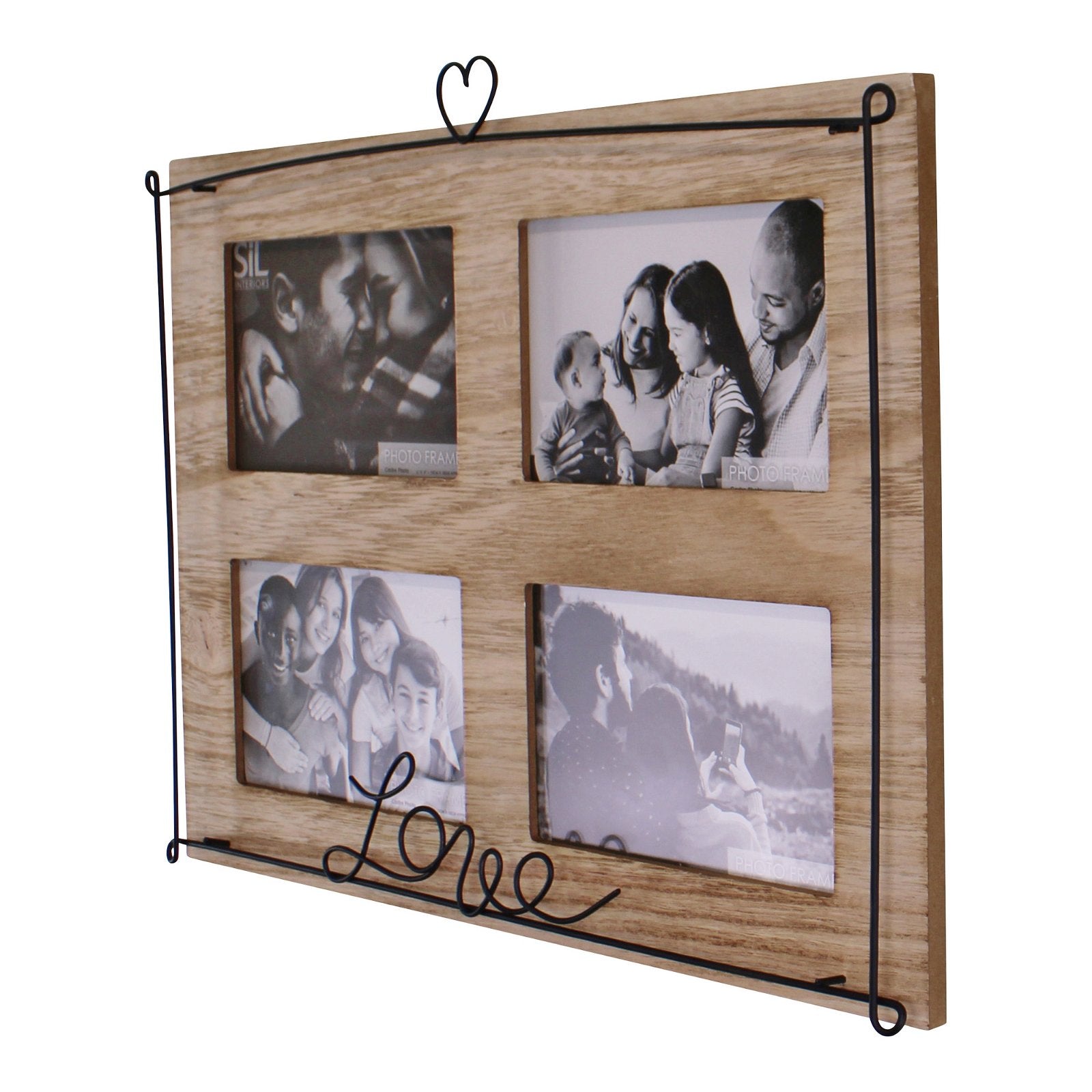 Multi Photo Frame, Holds 4 Photos, Love Design S-PH2275