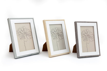 Set of Three Photo Frames with Wood Edge S-PH2356