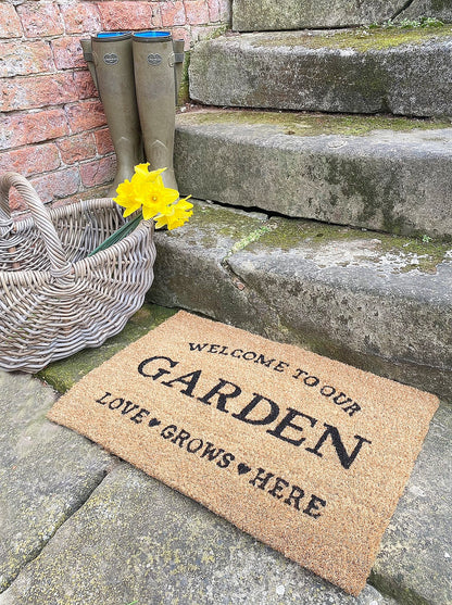 Love Grows Here Potting Shed Doormat S-PS0053-L