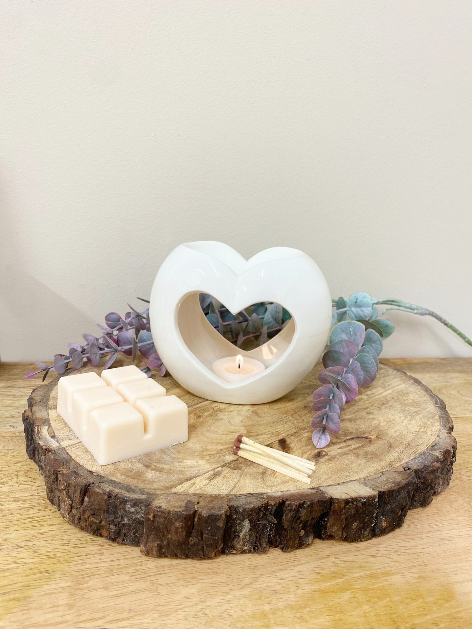 Pearl Heart Oil or Wax Warmer S-SP0096-P