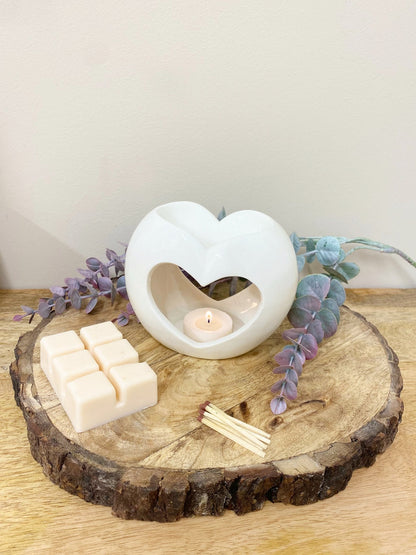 Pearl Heart Oil or Wax Warmer S-SP0096-P