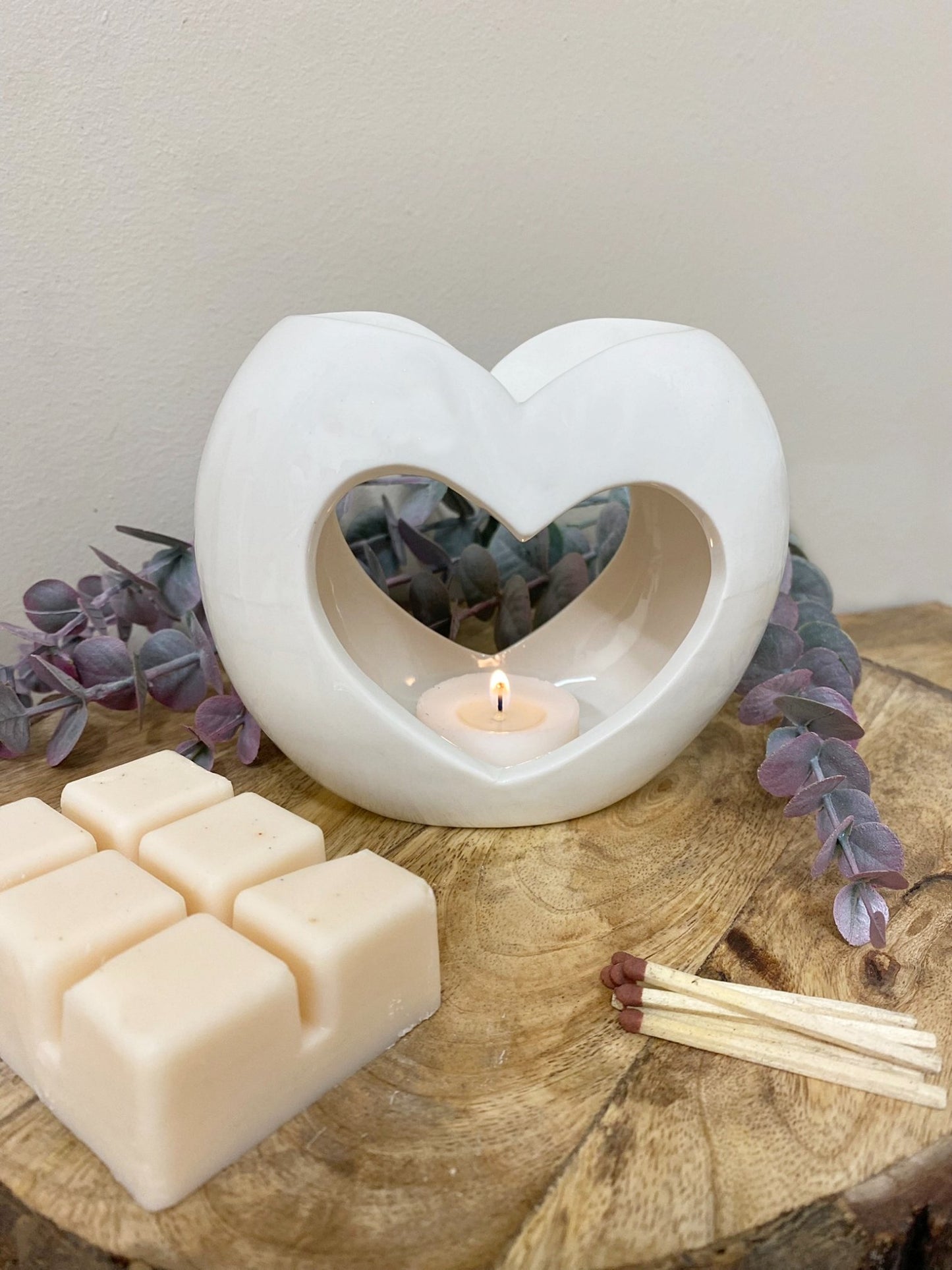 Pearl Heart Oil or Wax Warmer S-SP0096-P