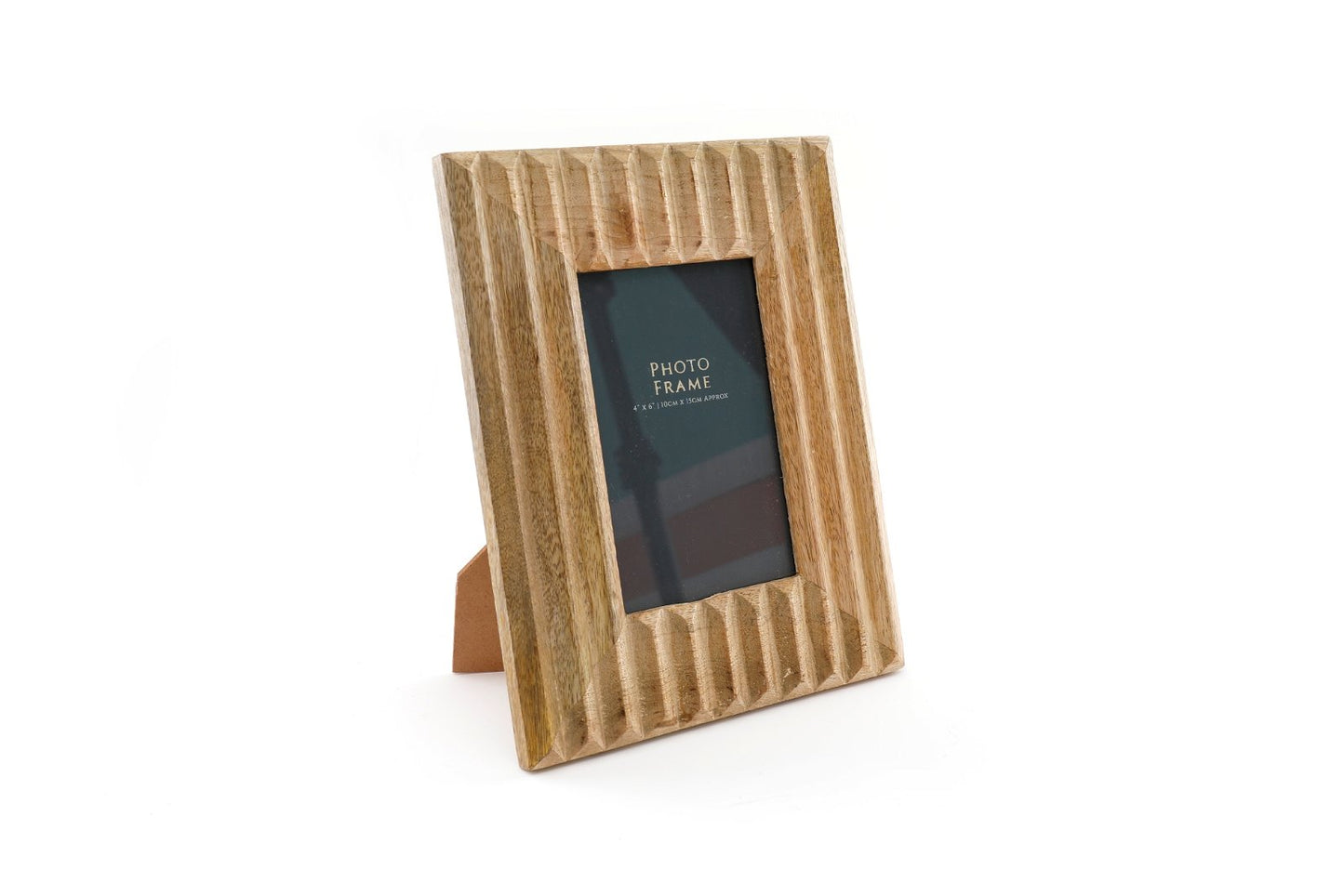 Ribbed Wooden Photo Frame S-SY0024