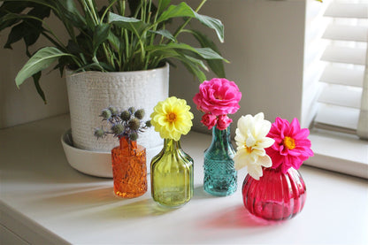 Set of Four Boho Posy Vase Bottles S-TJBH181