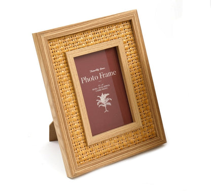 Rattan Effect 4" x 6" Photo Frame S-TP0001-N