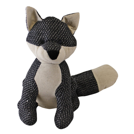 Grey Fabric Fox Doorstop S-TX0929A-G