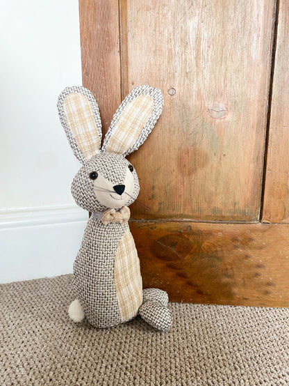 Woven Fabric Rabbit Doorstop S-TX1286