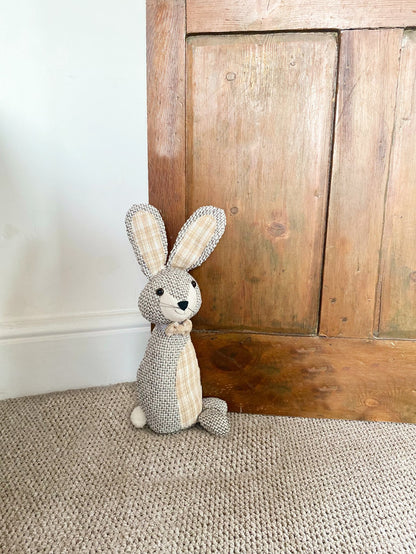 Woven Fabric Rabbit Doorstop S-TX1286