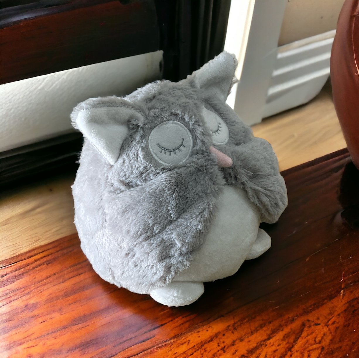 Grey Soft Owl Door Stop S-TX1287-G