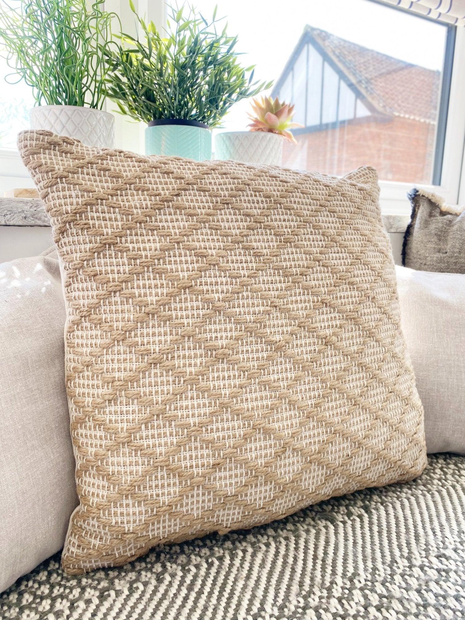 Brown Woven Scatter Cushion S-TX1352