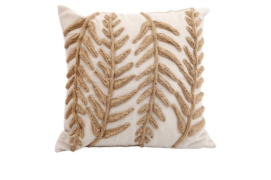 Linen Embroidered Square Scatter Cushion S-TX1357