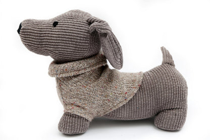 Grey Dog with Jumper Doorstop S-TX1365-G