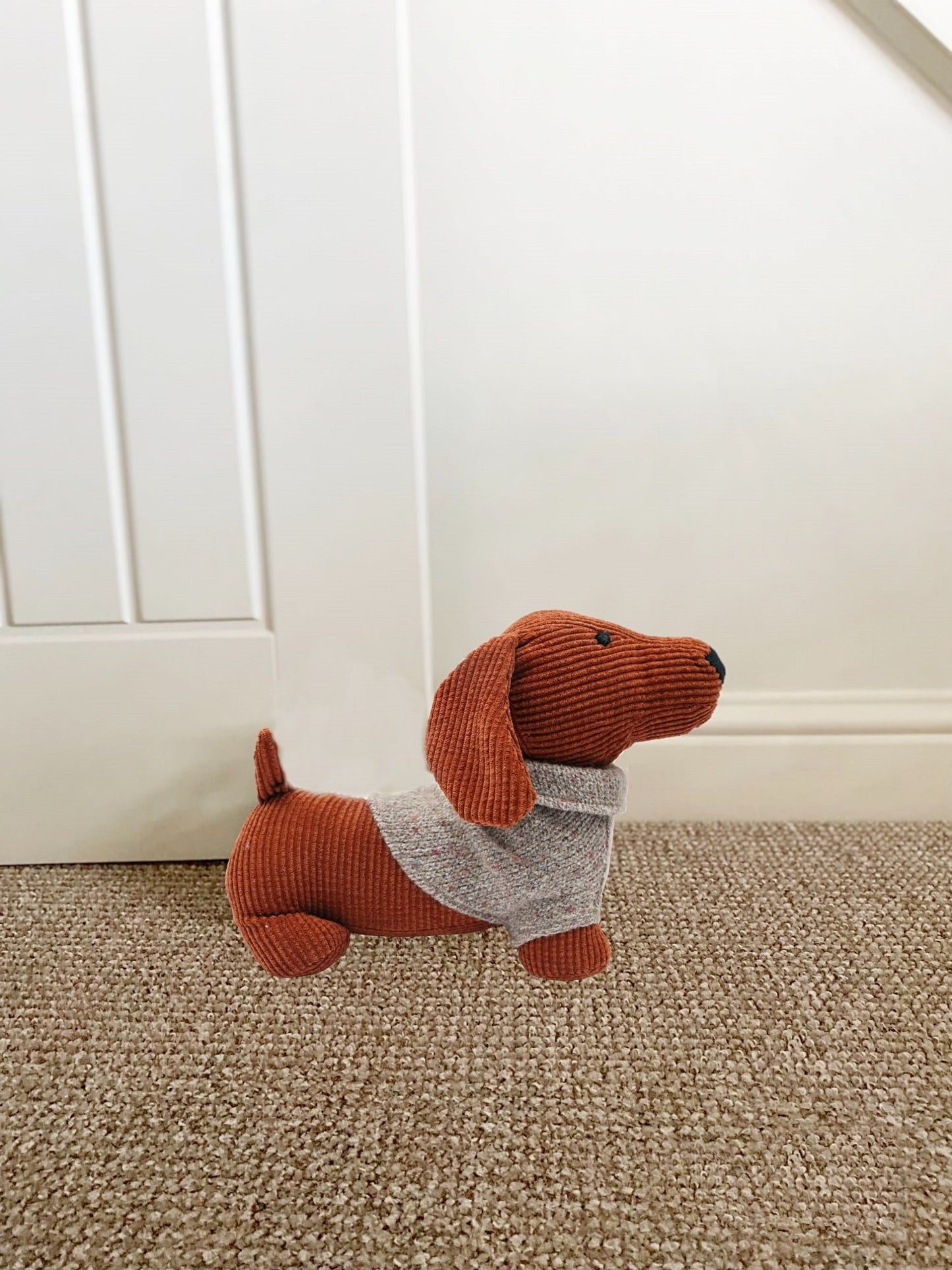 Orange Dog with Jumper Doorstop S-TX1365-O