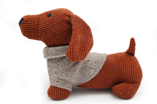 Orange Dog with Jumper Doorstop S-TX1365-O