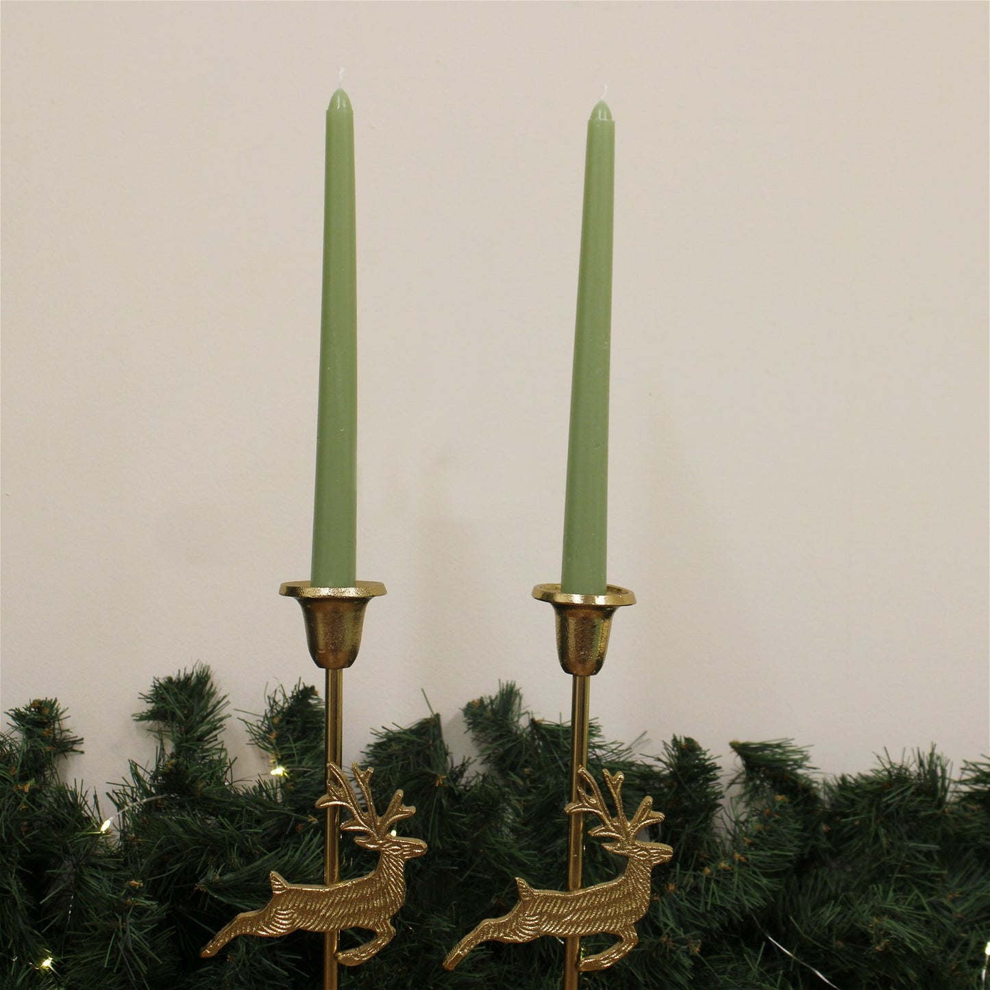 Set of Two Fig and Wood Sage Taper Candles S-XMSG0174