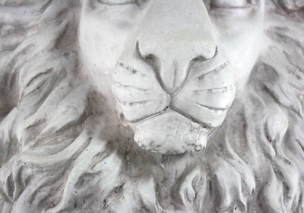 Stone Effect Sitting Lion Statue SK001