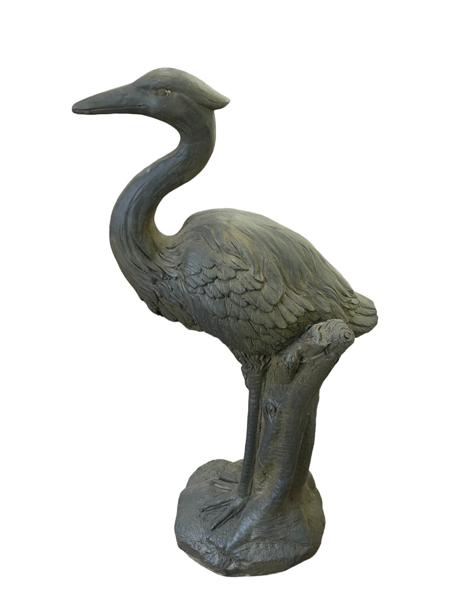 Stone Effect Grey Heron Statue SK040