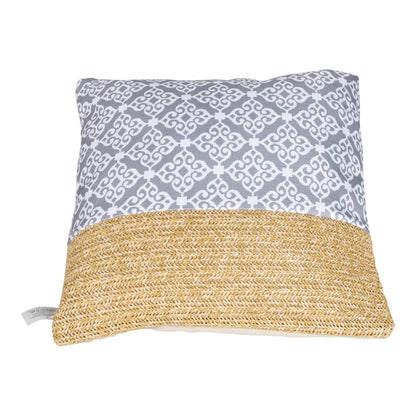 Serenity Print Square Cushion Grey S-SR0067-G