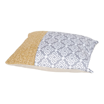 Serenity Print Square Cushion Grey S-SR0067-G