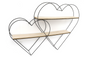 Double Heart Wall Shelf 83cm S-SY0028